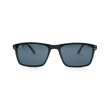 SQUARE OOG HANDMADE BLACK POLARISED CLIP ON - Image 4