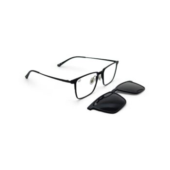 SQUARE ONCE BLACK ULTEM TITANIUM POLARISED CLIP ON - Image 2