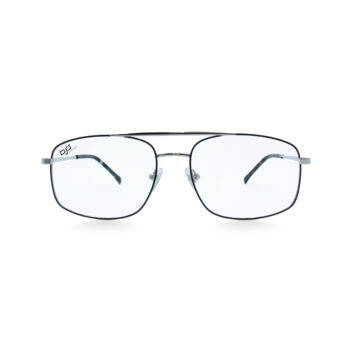 SQUARE OEIL POLARISED CLIP ON SILVER BLUE - Image 4