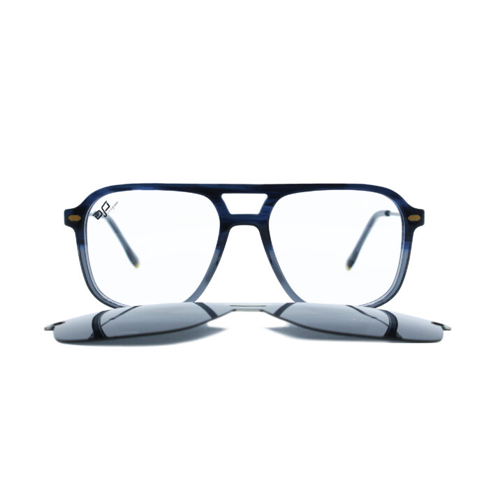 OVAL GHOV BLUE GREY POLARISED CLIP ON - Image 1