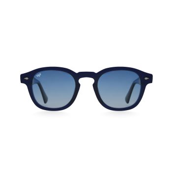 OVAL AMKA CLEAR BLUE HANDMADE POLARISED
