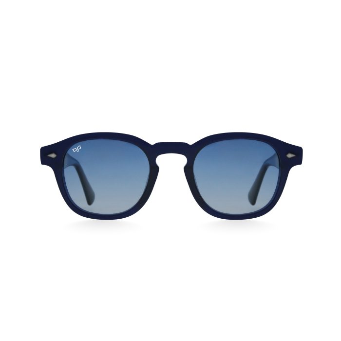 OVAL AMKA CLEAR BLUE HANDMADE POLARISED