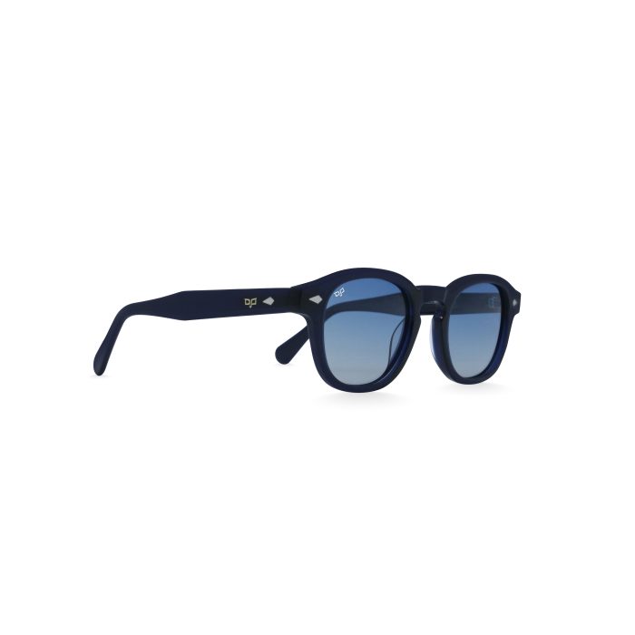 OVAL AMKA CLEAR BLUE HANDMADE POLARISED