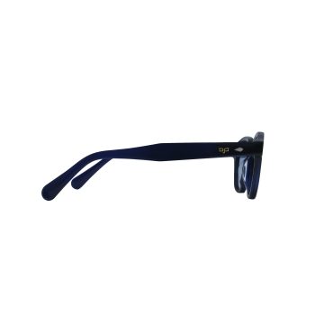 OVAL AMKA CLEAR BLUE HANDMADE POLARISED