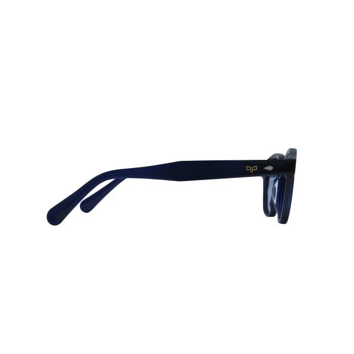 OVAL AMKA CLEAR BLUE HANDMADE POLARISED