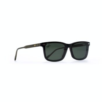 SQUARE OOG SHELL BROWN HANDMADE WITH POLARISED CLIP ON - Image 2