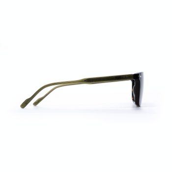 SQUARE OOG SHELL BROWN HANDMADE WITH POLARISED CLIP ON - Image 3