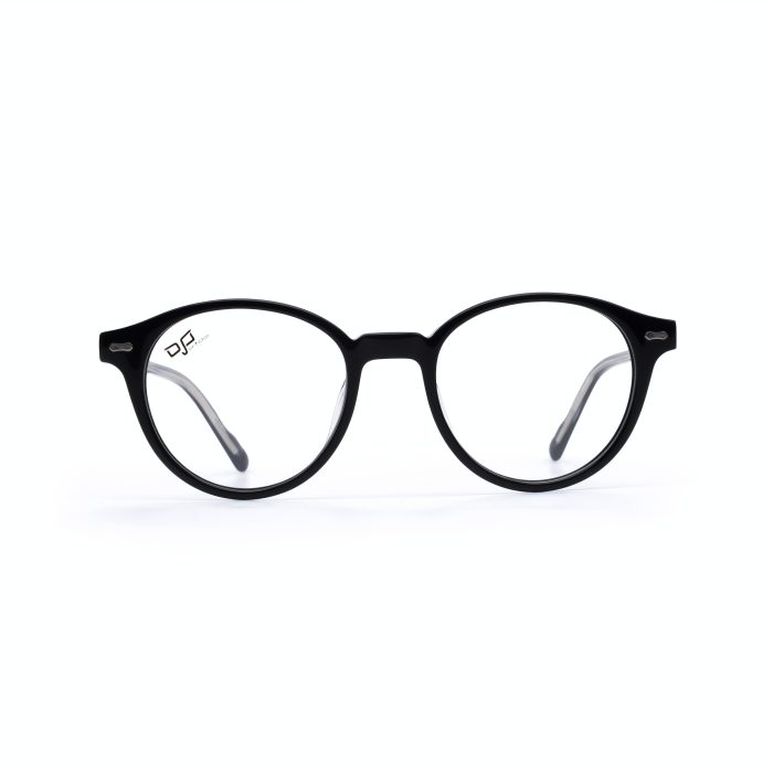 ROUND OOG SHINE BLACK HANDMADE WITH POLARISED CLIP ON - Image 3