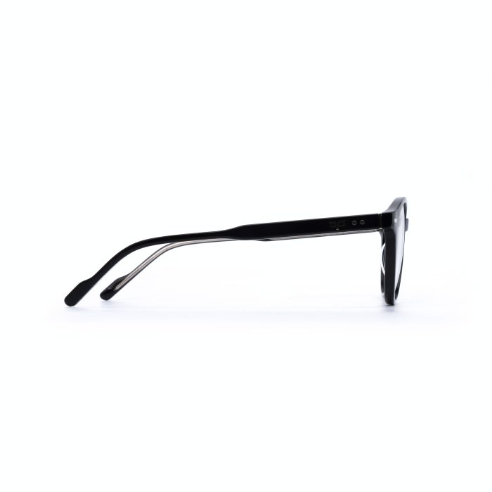 ROUND OOG SHINE BLACK HANDMADE WITH POLARISED CLIP ON - Image 6