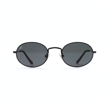 OVAL OVAL SUNGLASSES WITH BLACK LENSES