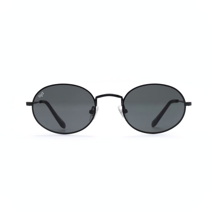 OVAL OVAL SUNGLASSES WITH BLACK LENSES - Image 1
