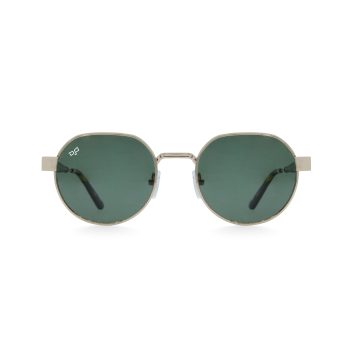 ROUND GHOV SHELL GOLD GREEN POLARISED
