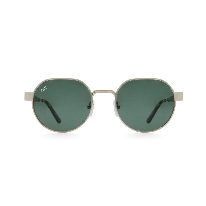 ROUND GHOV SHELL GOLD GREEN POLARISED - Image 1