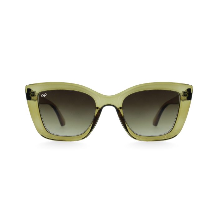 CAT EYE SUNGLASSES WITH GREEN LENSES - Image 1
