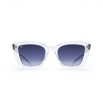 CAT EYE SUNGLASSES WITH BLUE LENSES