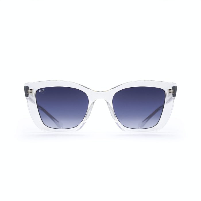 CAT EYE SUNGLASSES WITH BLUE LENSES - Image 1