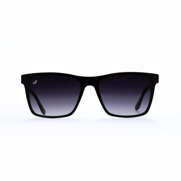 SQUARE HANDMADE SUNGLASSES WITH BROWN POLARISED LENSES - Image 1
