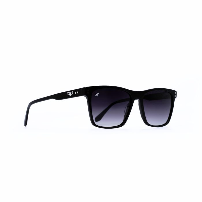 SQUARE HANDMADE SUNGLASSES WITH BROWN POLARISED LENSES - Image 2