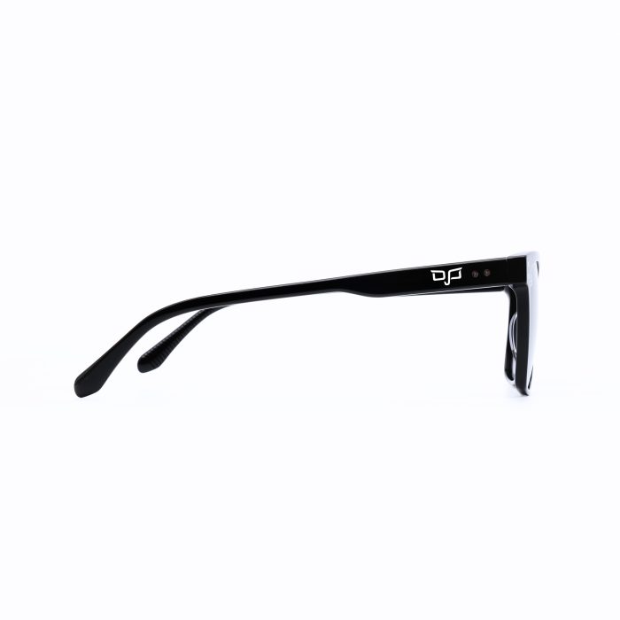 SQUARE HANDMADE SUNGLASSES WITH BROWN POLARISED LENSES - Image 3