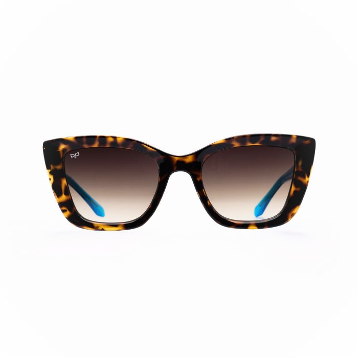 CAT EYE SUNGLASSES WITH GREEN LENSES - Image 1