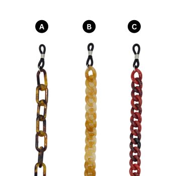 OJO HAND MADE METAL ACETATE AND ACRYLIC CORDS