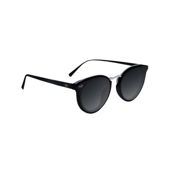 OVAL BLACK FRAME AND TEMPLES WITH BLACK LENSES - Image 2