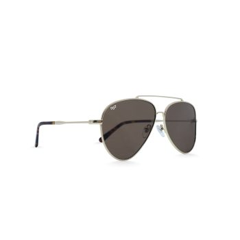 OVAL OYE MATTE GOLD BROWN REVERSE ANGLE HANDMADE - Image 2