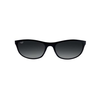 SPORT OVAL WITH BLACK FRAME AND BLACK POLARISED LENSES