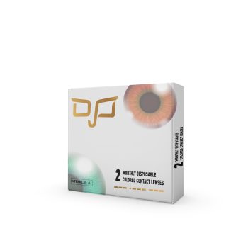 OJO COLOURED CONTACT LENSES BY COLORVISION PLANO -BOX OF 2 LENSES-