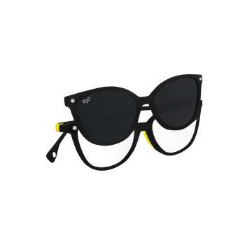 CAT EYE JUNIOR TVALI BLACK POLARISED CLIP ON - Image 2