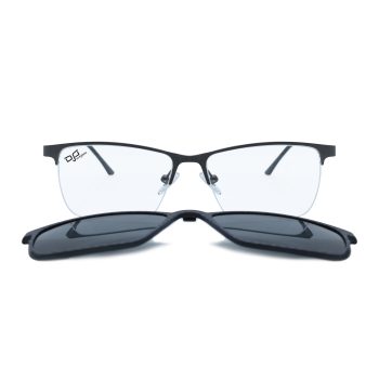 SQUARE OOG GUN POLARISED CARBON CLIP ON