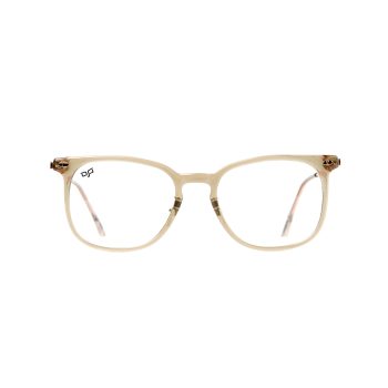 SQUARE PHOTOCHROMIC CLEAR TO LIGHT BROWN FRAME AND CLEAR TO LIGHT BROWN LENSES