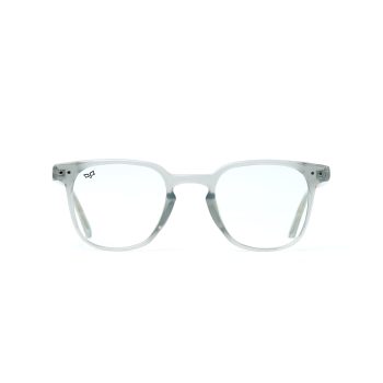 SQUARE PHOTOCHROMIC BLUE CLEAR TO GRAY FRAME AND CLEAR TO GREY LENSES