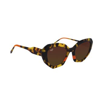 OVAL OOG SHELL ORANGE BROWN HANDMADE - Image 2