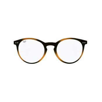 ROUND READING GLASSES BLUE BLOCK 2.00
