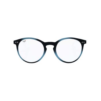 ROUND READING GLASSES BLUE BLOCK 2.5