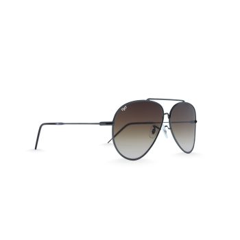 Γυαλιά Ηλίου Οβάλ με Καφέ Ντεγκραντέ Αντεστραμένους Φακούς - Image 2