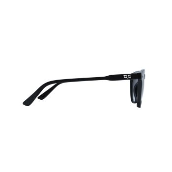 ROUND BLACK FRAME AND TEMPLES WITH BLACK LENSES - Image 3