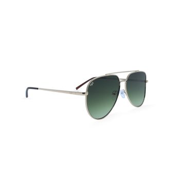 OVAL BEJI GOLD REVERSE ANGLE LENSES GREEN - Image 2