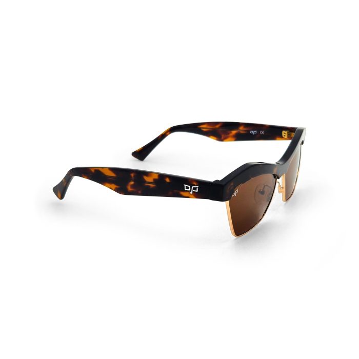 CAT EYE OJE BROWN SHELL POLARISED HANDMADE - Image 2