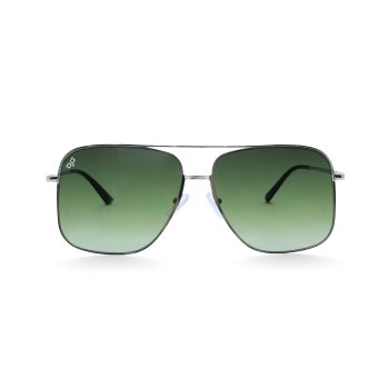 SQUARE BEJI GOLD REVERSE ANGLE LENSES GREEN