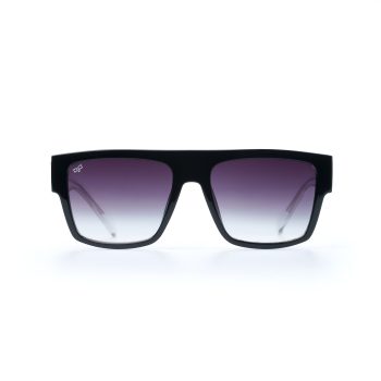 SHIELD CEIL BLACK WITH CLEAR TEMPLES