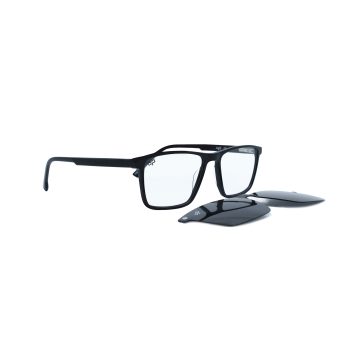 OVAL OOG HANDMADE BLACK POLARISED CLIP ON - Image 2