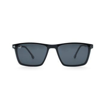 OVAL OOG HANDMADE BLACK POLARISED CLIP ON - Image 4