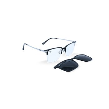 SQUARE ONCE BLACK ULTEM TITANIUM POLARISED CLIP ON - Image 2