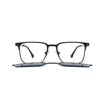 SQUARE MAKA BLACK POLARISED CLIP ON