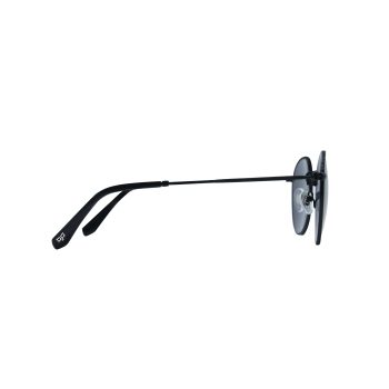 CLASSIC ROUND METAL SUNGLASSES WITH BLACK LENSES - Image 3