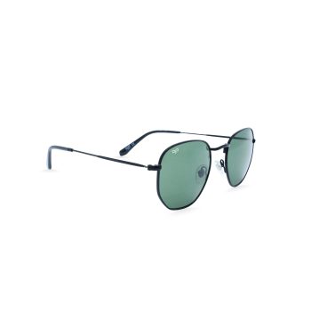 SQUARE BLACK FRAME AND TEMPLES AND GREEN LENSES - Image 2