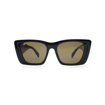 SQUARE GHOV BLACK SHELL BROWN