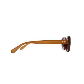 OVAL SUNGLASSES WITH BROWN LENSES - Image 3